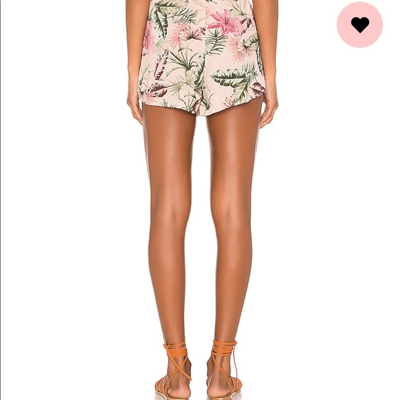 Revolve Amuse Society Elastic Waist Floral Shorts - Picture 2 of 5